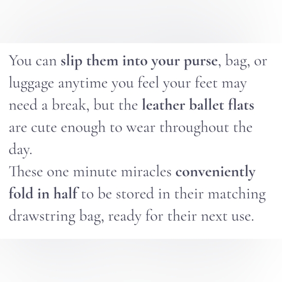 🩰GAP Pack & Fold Ballet Flats - Picture 7 of 9